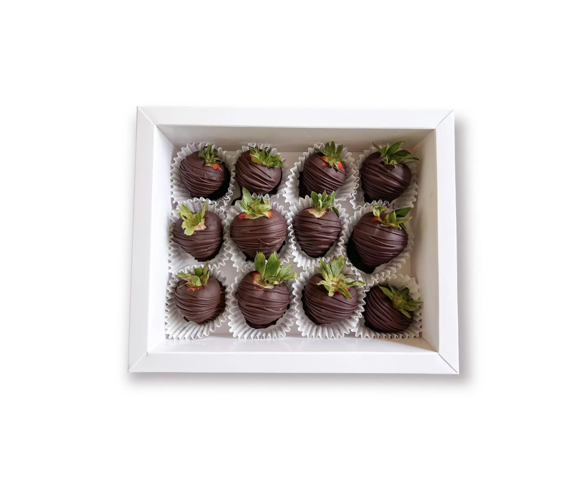 Strawberry Dipped Dark Chocolate 1 Box